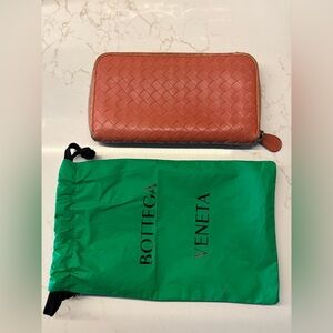 Bottega Veneta long zip wallet